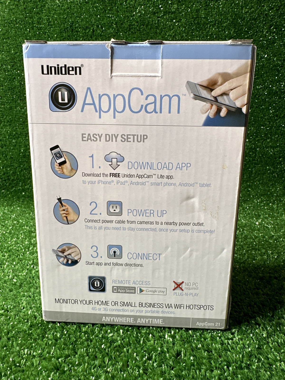 Uniden APPCAM21 Indoor Wireless WIFI Camera – Monitor Anywhere – No PC Required
