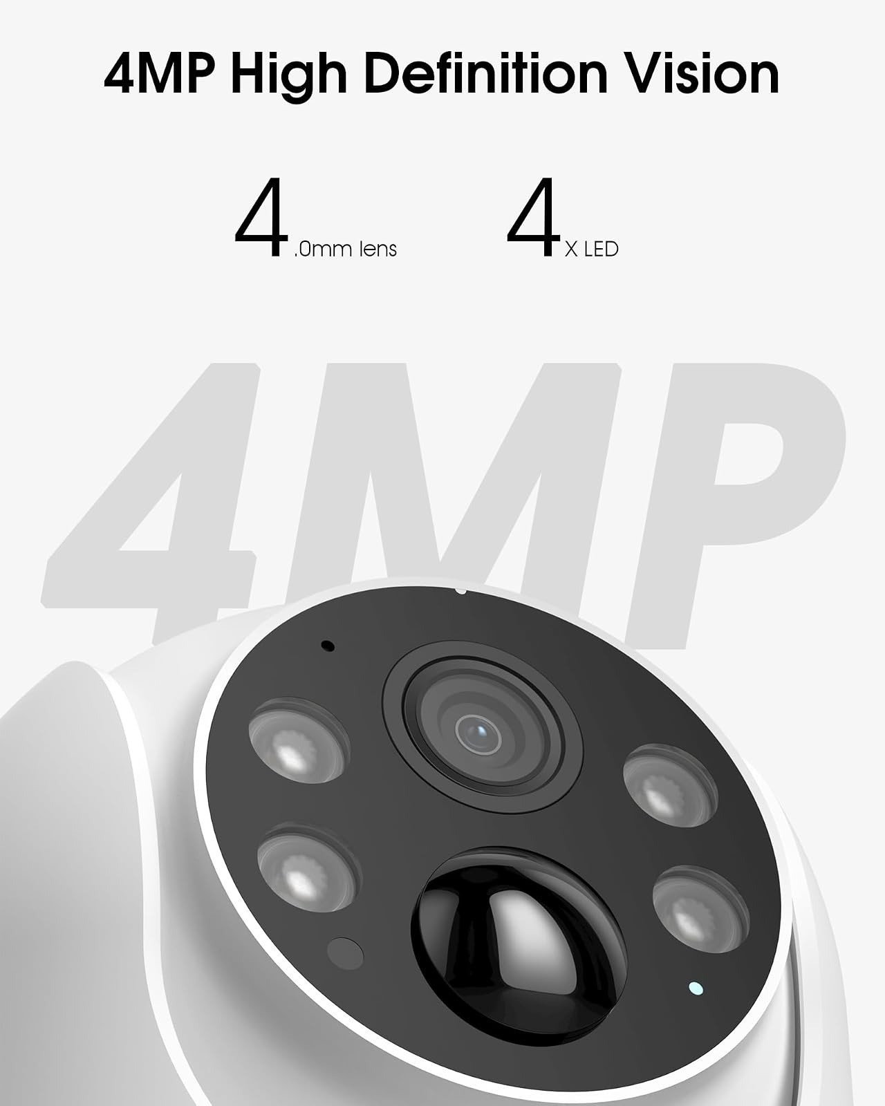 ARCCTV Solar Security Camera 4MP 2.5K HD Wireless Outdoor Night Vision