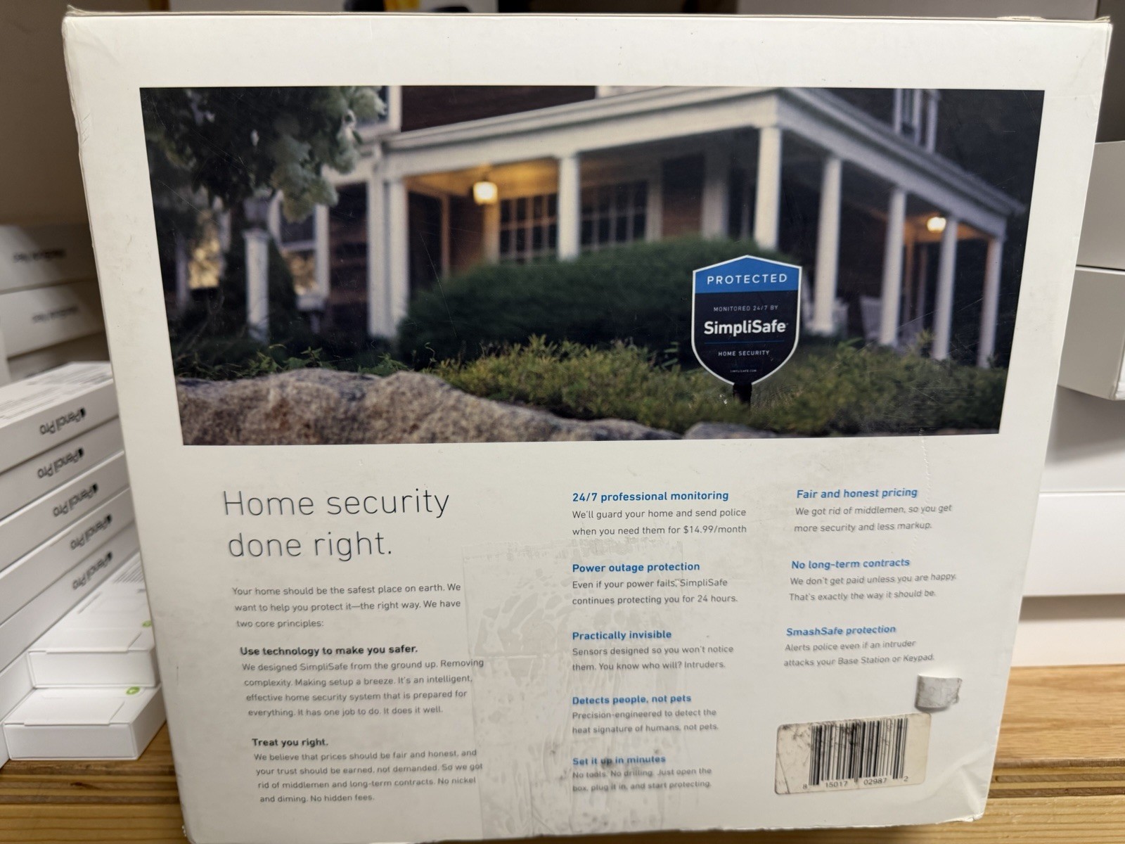 SimpliSafe 8 Piece Wireless Home Security System Kit Open Box Complete WiFi