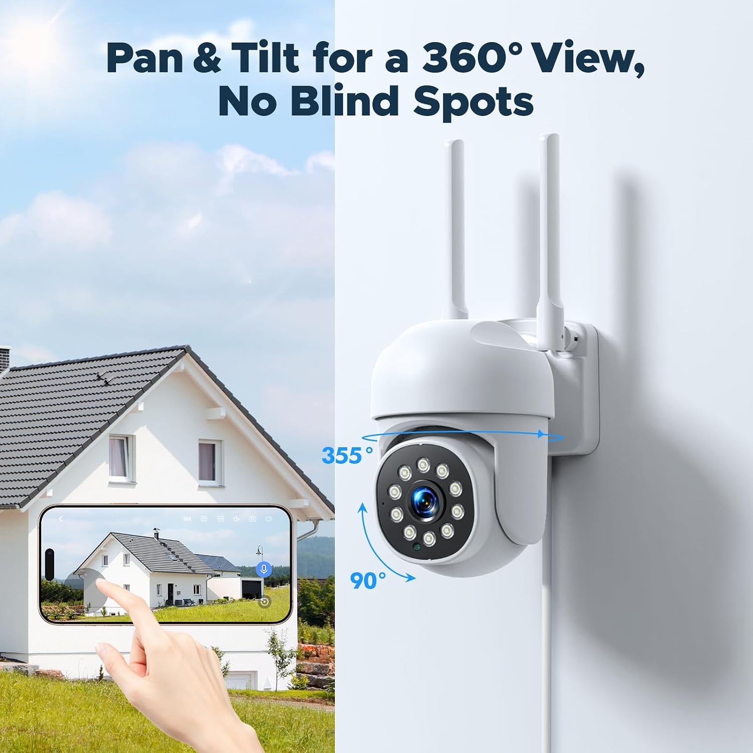 10CH 2MP Expandable Audio Security Camera System Wireless Outdoor with 500GB HDD