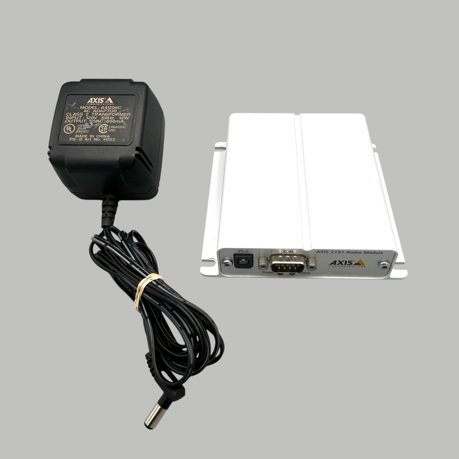 Axis 2191 Audio Module w/ Power Cord Used Good Condition Ships Quickly