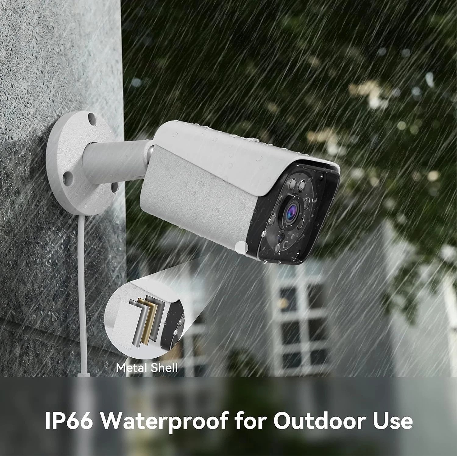 Outdoor Surveillance Kit: 4 x 3MP Cameras with Night Vision & Smart Detection