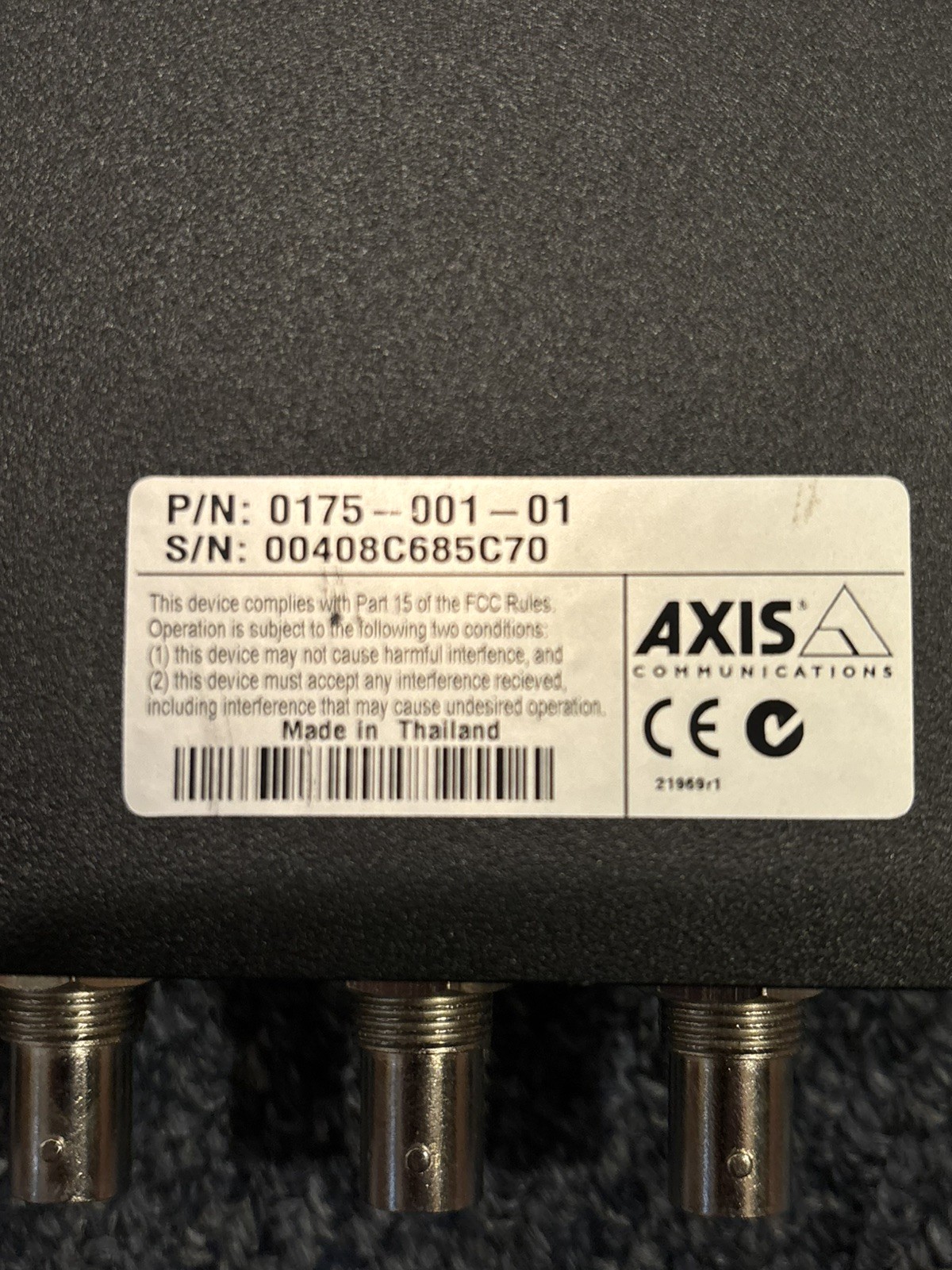 AXIS 2400 Video Server 4-Channel Camera Network Encoder NOT TESTED