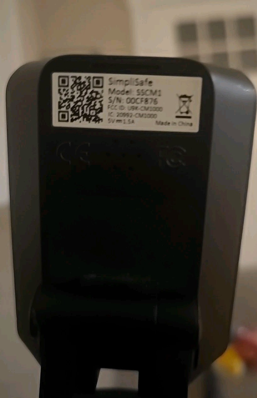 3 SimpliSafe SimpliCam 1080p Wireless Security Camera – Black