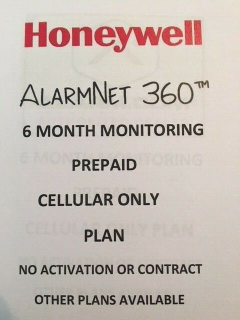Alarmnet 6 Months Cellular Only Alarm Monitoring No Contract L5210 L7000 Lyric