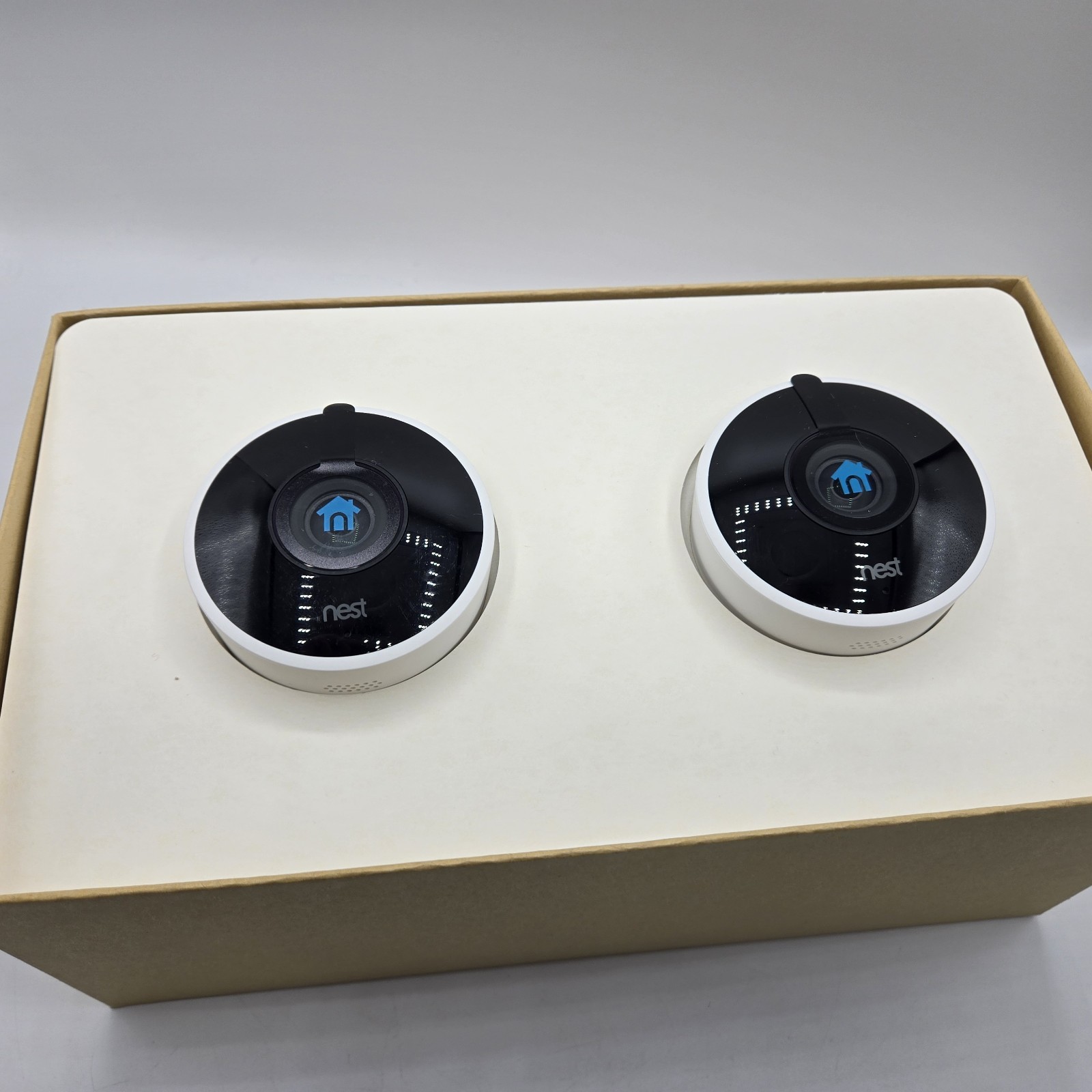 New Open Box Nest Cam Outdoor 1st Gen A0033 NC2100ES 2-Pack