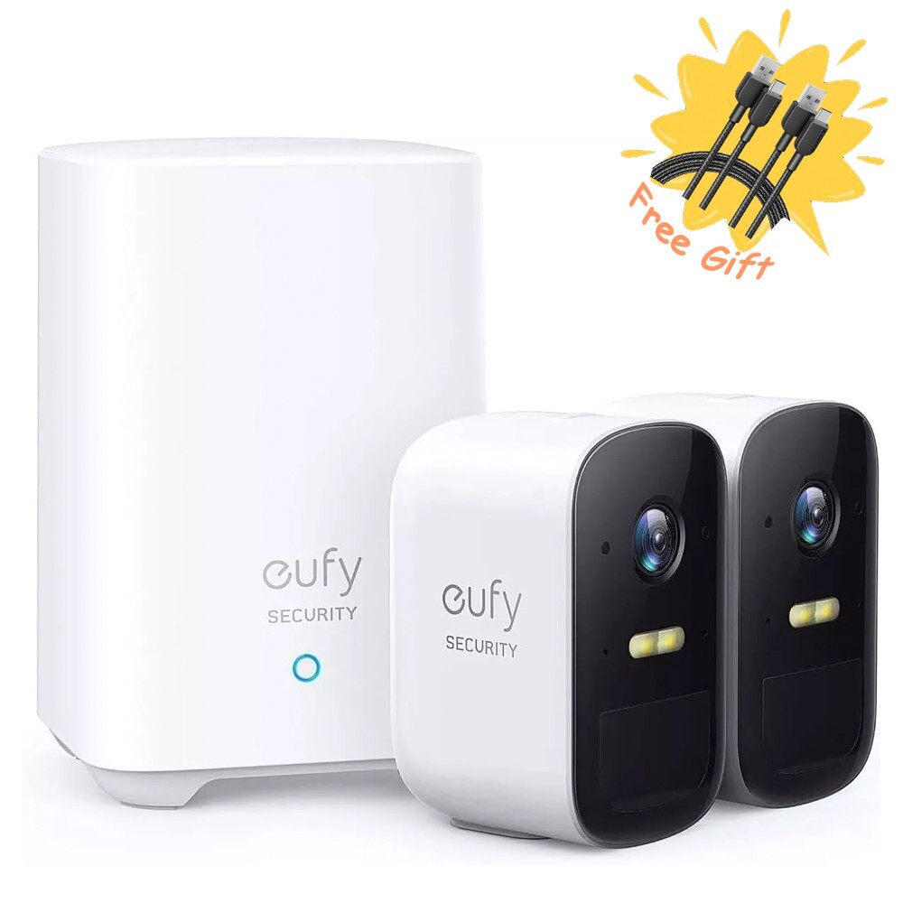eufy eufyCam 2C 1080P Smart Wireless Home Security System Outdoor Battery Camera