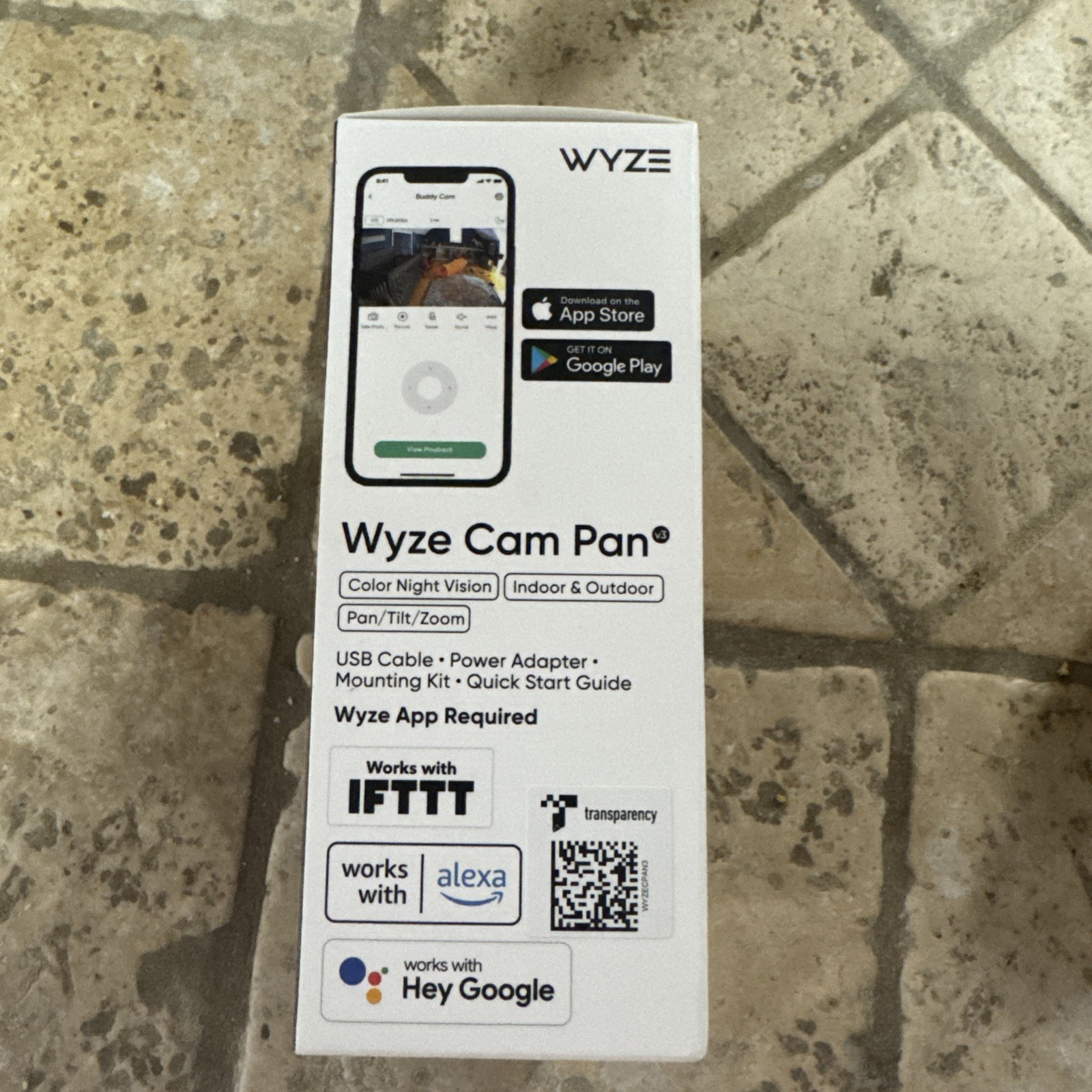 Wyze Cam Pan v3 1080p WiFi Security Camera Pan Tilt Color Night Vision NEW