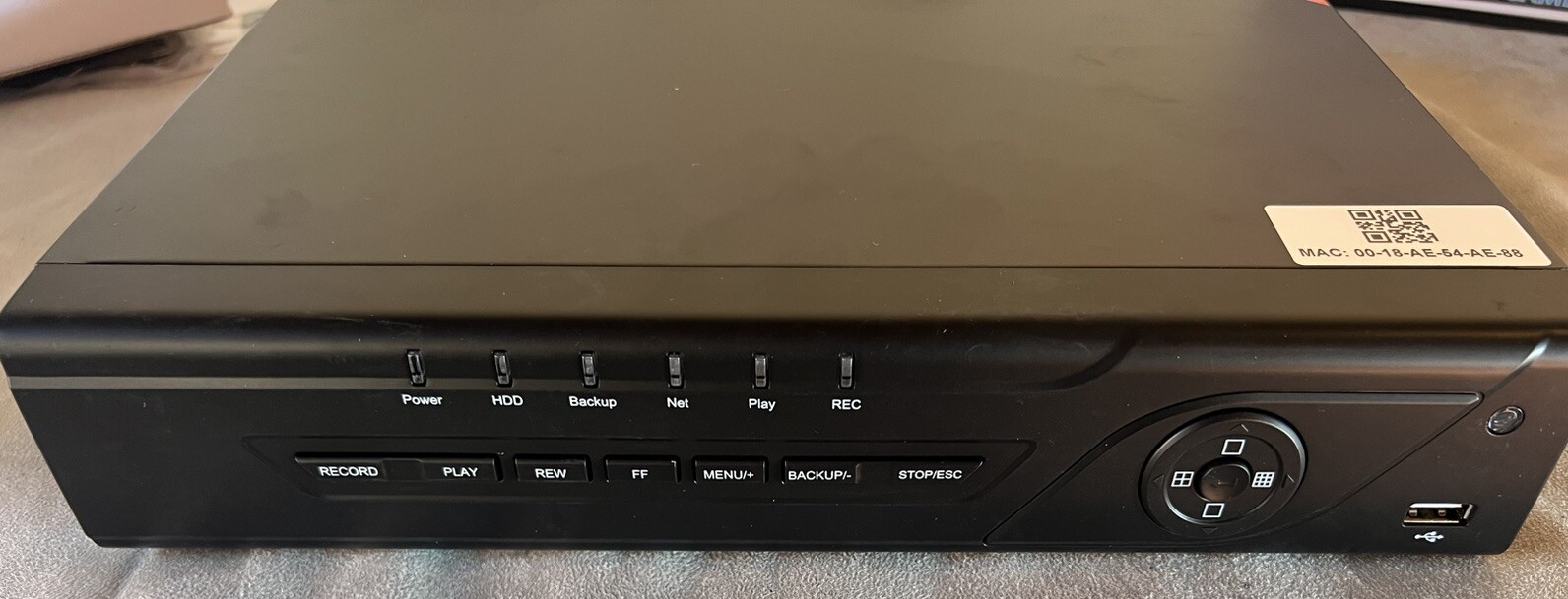 CCTV Lot 5 Infrared Cameras 7 Junction Boxes, Power Supply, H.264 8 Channel DVR
