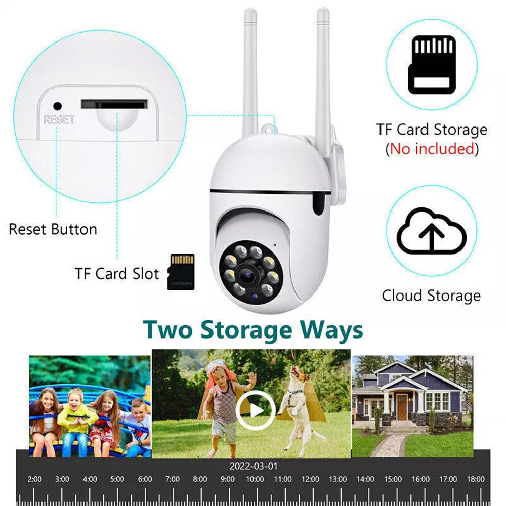 4 Pack Wireless 5G WiFi 1080P Security Camera System Smart Outdoor Night Vision