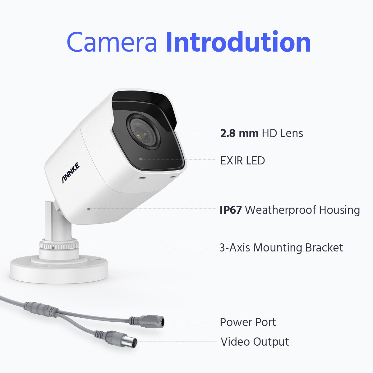 ANNKE 4K 8CH DVR 5MP CCTV Security Camera System AI Human Detection IP67 H.265+