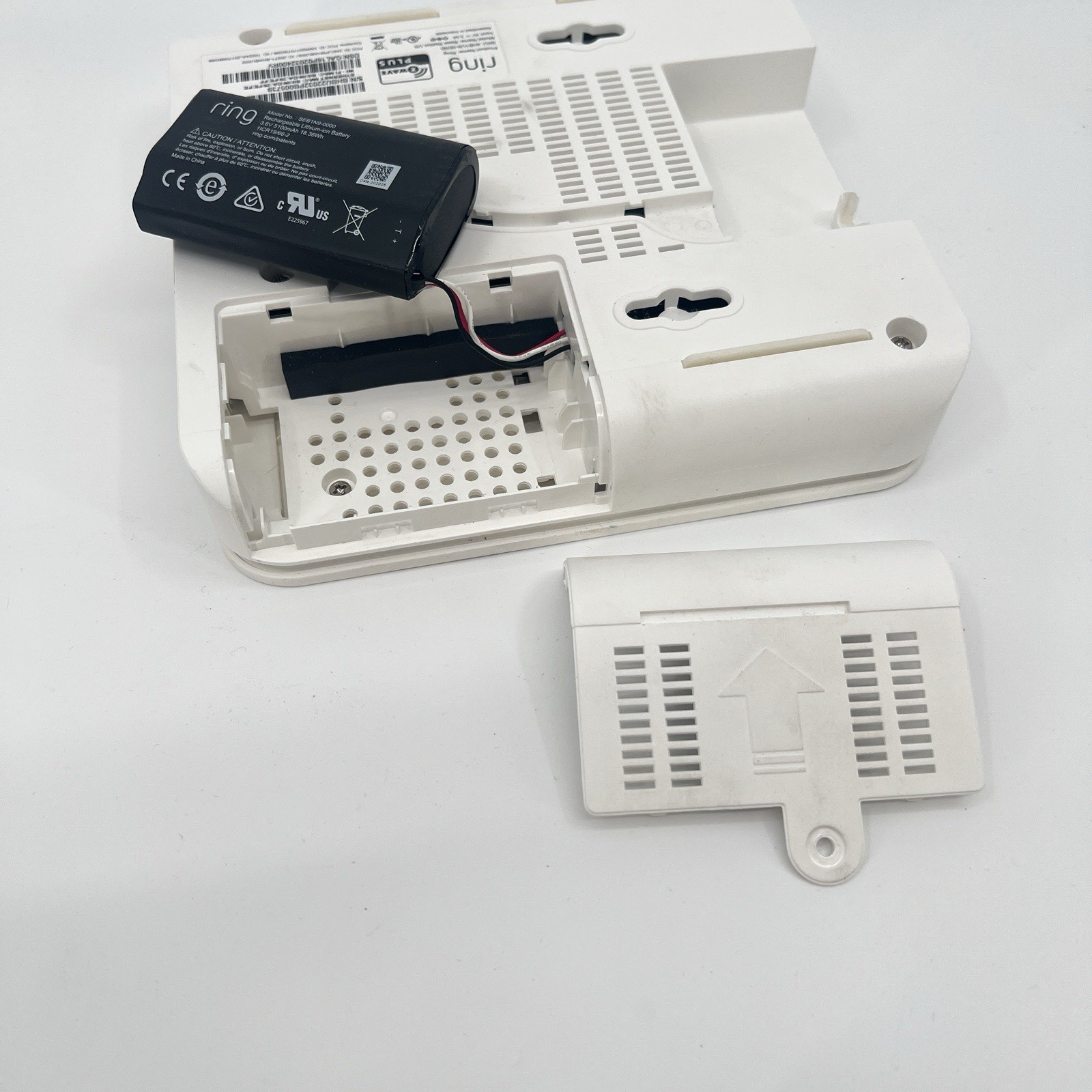 Ring Base Station US 4HB1U90EN0 Z Wave Plus With OEM Power Cable CLEAN