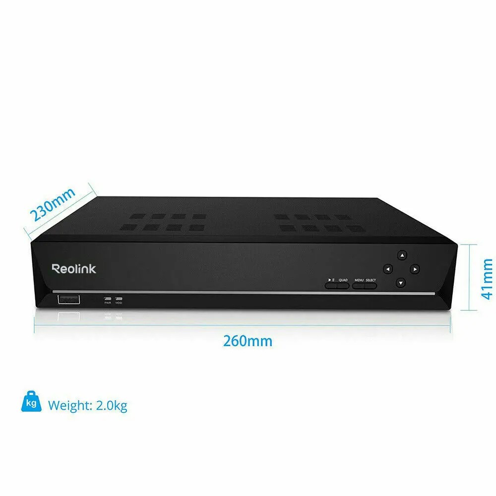 Reolink 1212A 12MP PoE Security Camera System 12CH NVR 2TB HDD Smart Detection
