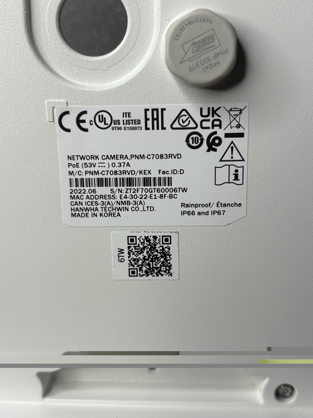 Hanwha PNM-C7083RVD Dual Lens IP Network Camera PoE IP66/IP67 – Tested