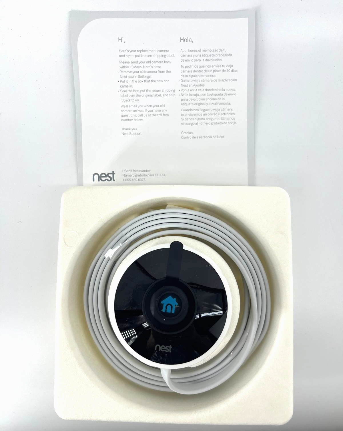 Google Nest Cam Outdoor Security Camera Wired 1080P NC2100ES (1-Year Warranty)