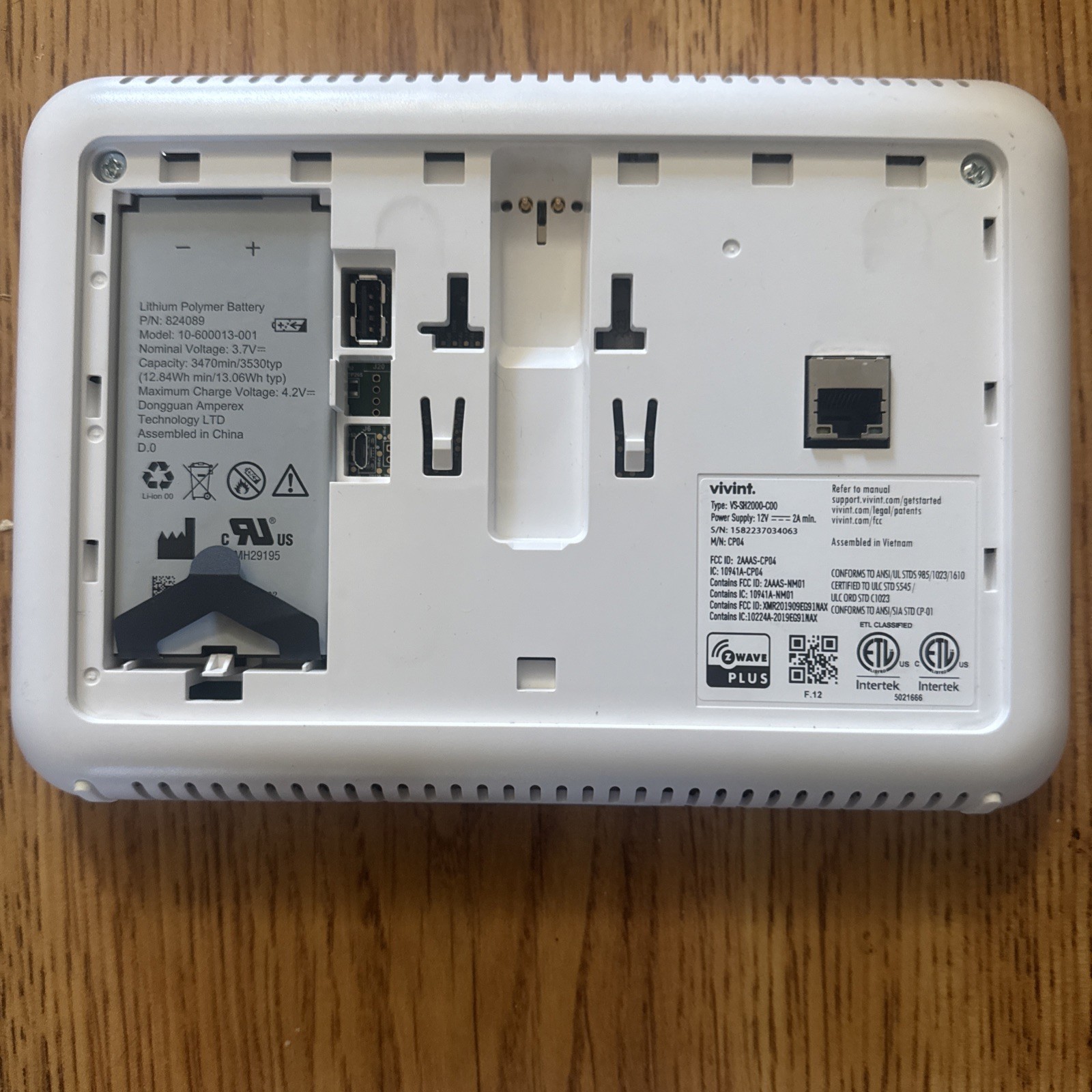 Vivint Security System Outdoor Indoor Camera Control Panel Wiring