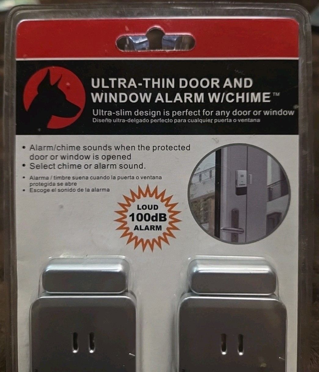 Doberman Security Window Door Alarm Kit Magnetically Triggered Alarm 2 Pack F-S