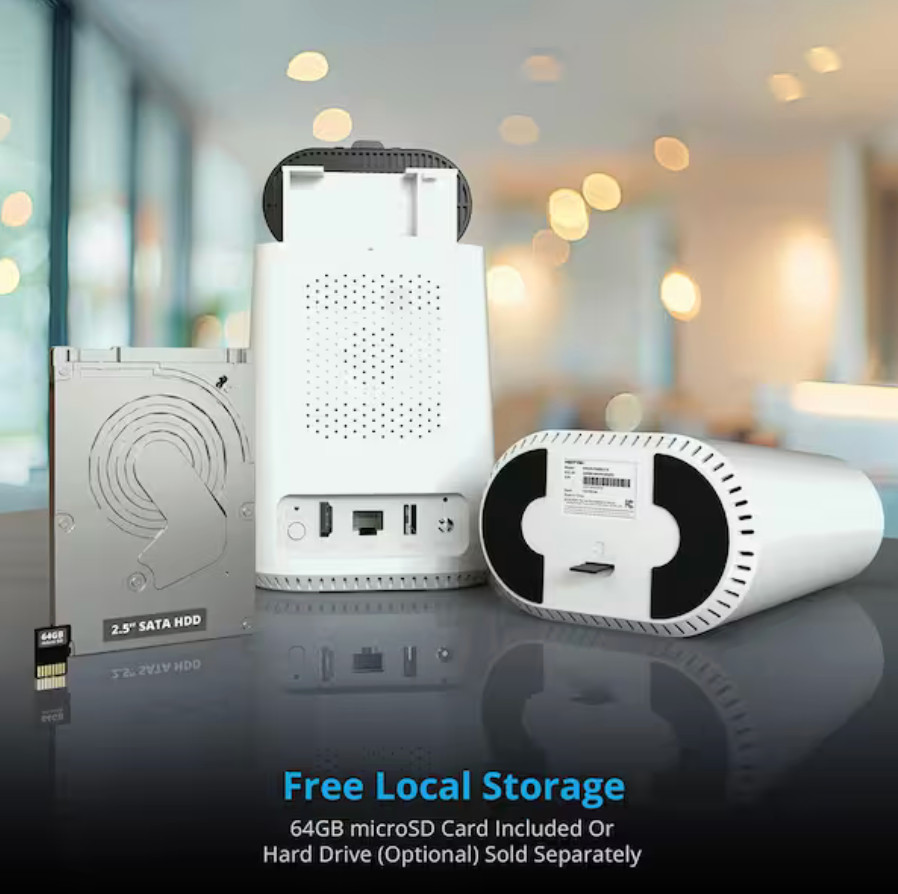 NIGHT OWL 8-Channel 2K 64GB Hub Recorder Security System w/3-Battery Solar Power