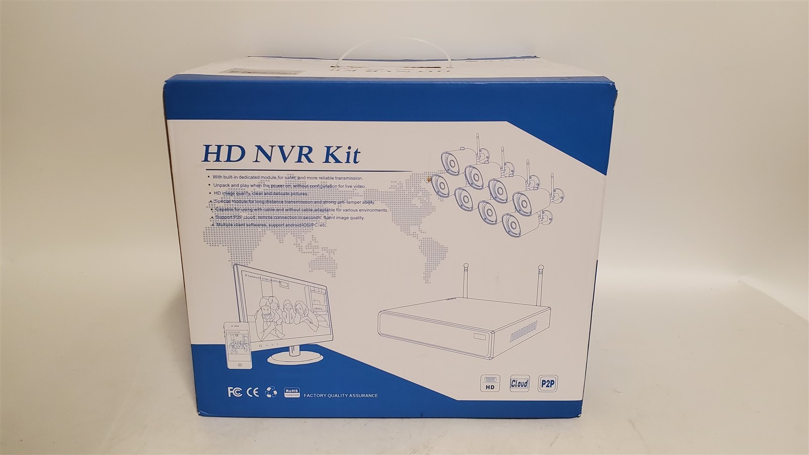 8 Channel HD Wireless NVR Security Surveillance Kit 2 TB Hard Drive 8 Cameras