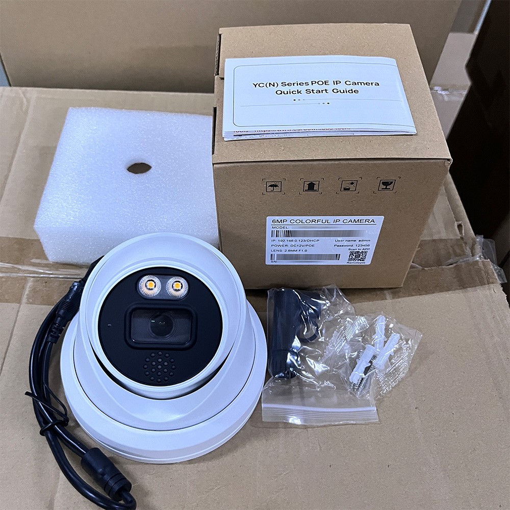 Vikylin 16CH 16POE NVR 6MP PoE IP Full Color Night Vision Camera 2Way Talk Lot