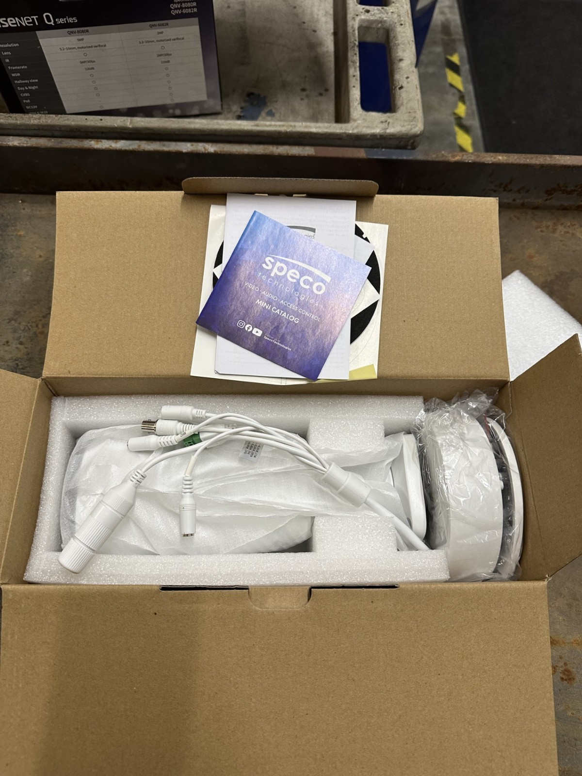 Speco 08B8M 8MP (4K) IP Bullet Camera with Advanced Analytics and Junction Box