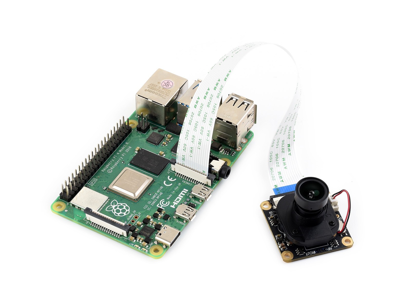 Waveshare IMX291 2MP IR-CUT Camera, Fixed-Focus, 83° Diagonal FOV