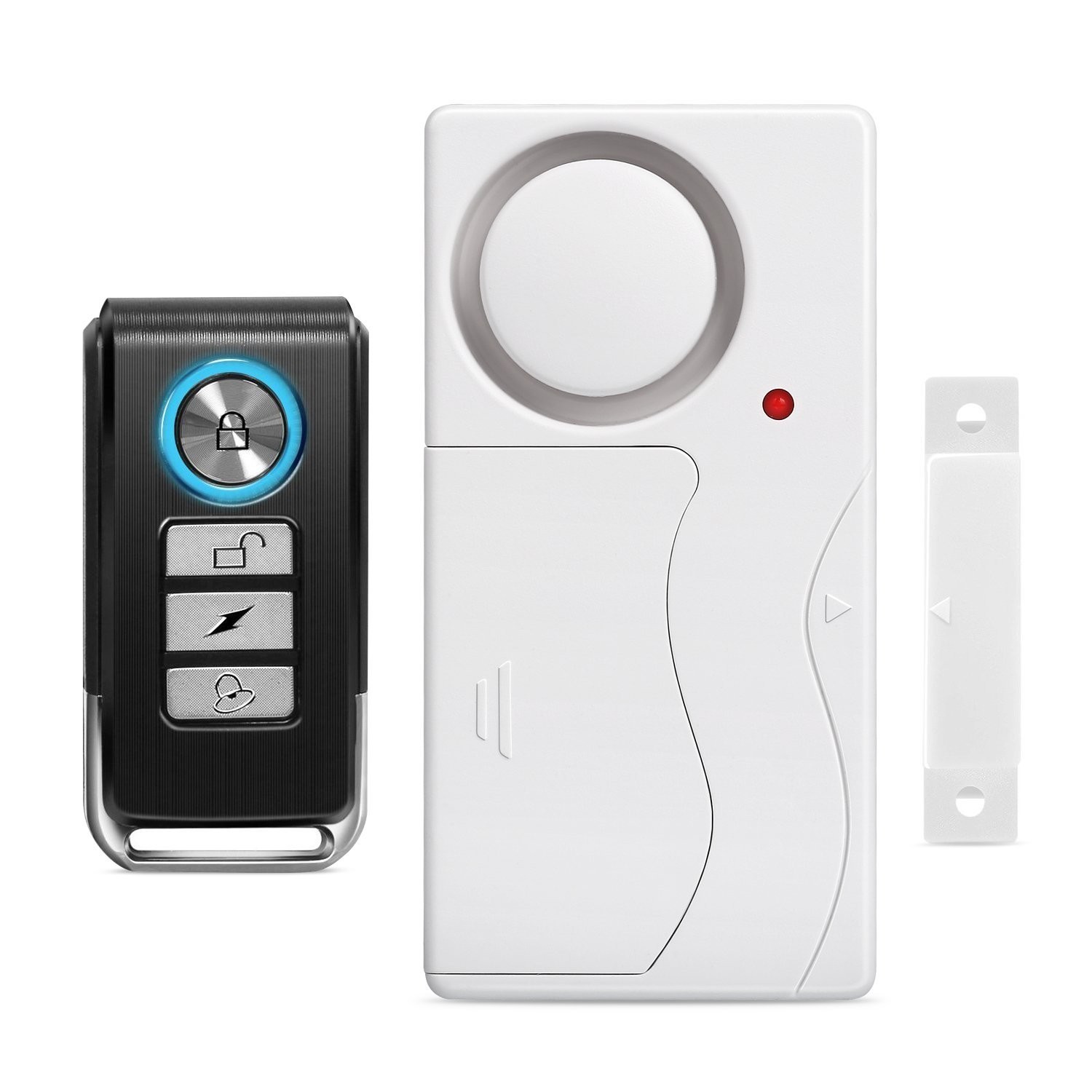 Wireless Magnetic Sensor Door Window Burglar Alarm with Remote Control Home Shop
