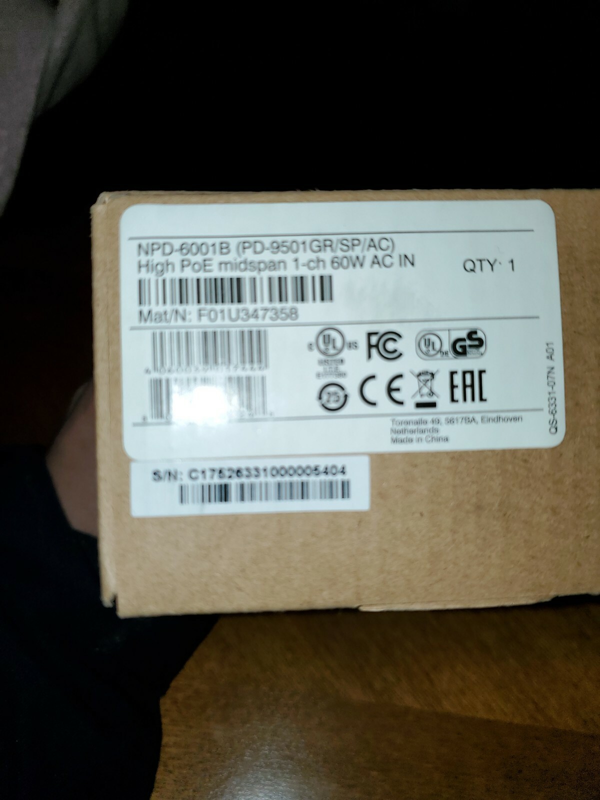 Microsemi POE with surge protector PD-9501GR/SP/AC Security systems Poe