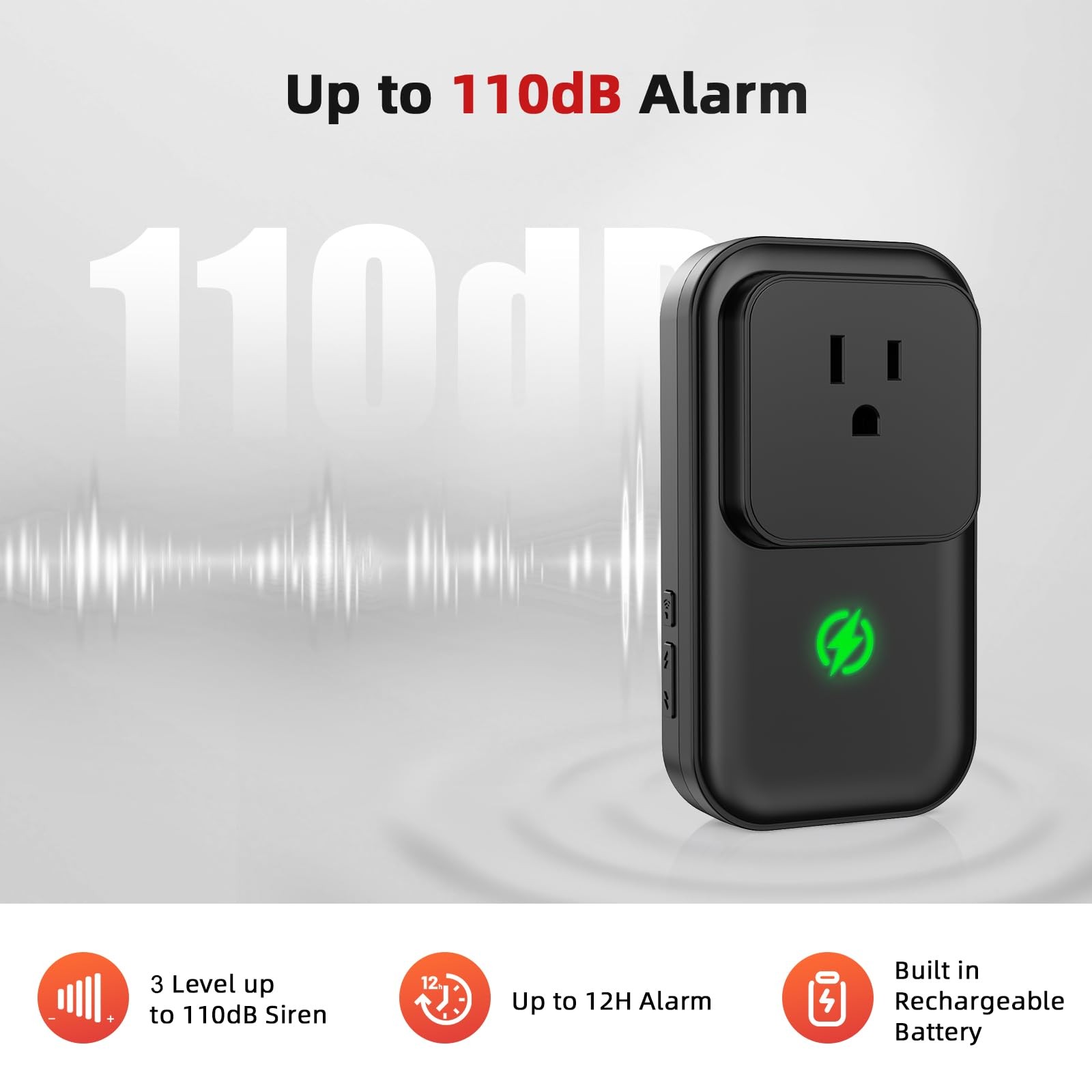 1 PCS Power Outage Freezer Failure Alarm 110dB Alert Detector Refrigerator