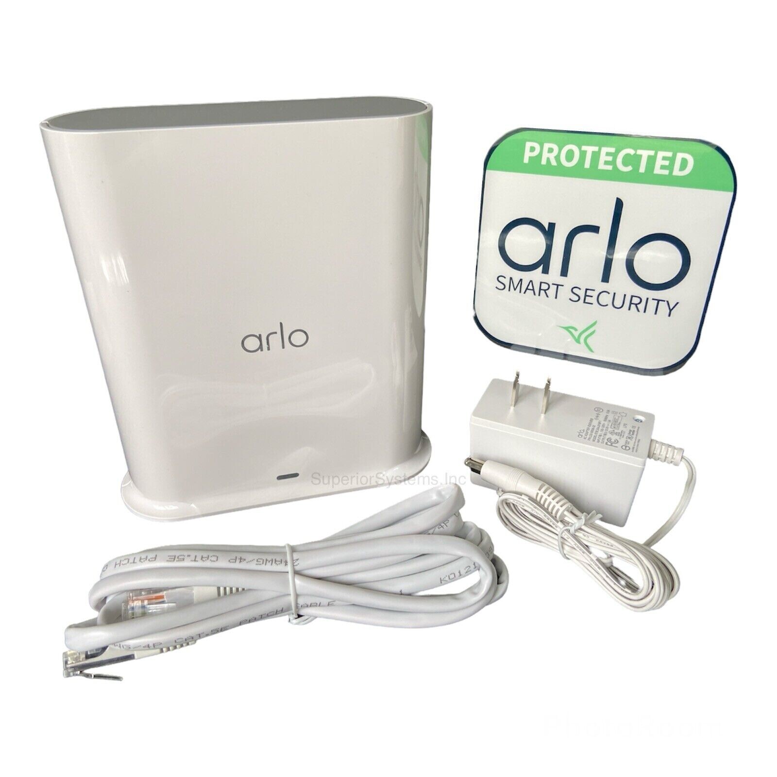 Arlo Pro 4XL Wireless 2K HDR 4 Camera Spotlight Security System & Smarthub White