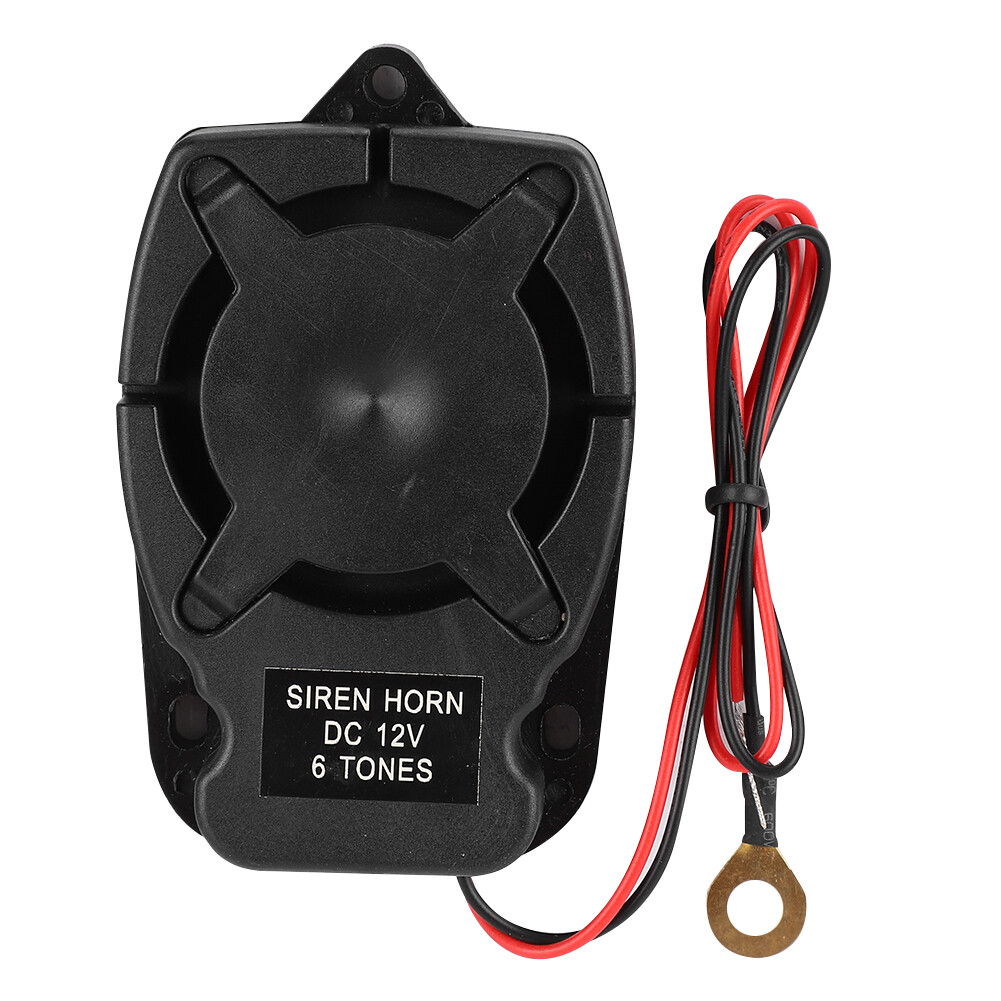 DC12V Car Vehicle Anti Theft Alarm Speaker Horn 6 Sound 110db Security Syste Fit