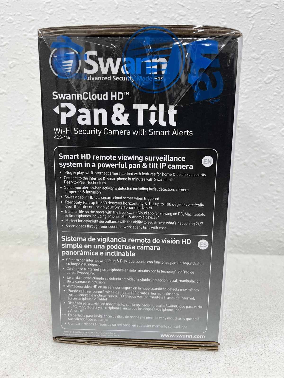 SwannCloud HD Pan & Tilt Wi-Fi Security Camera With Smart Alerts