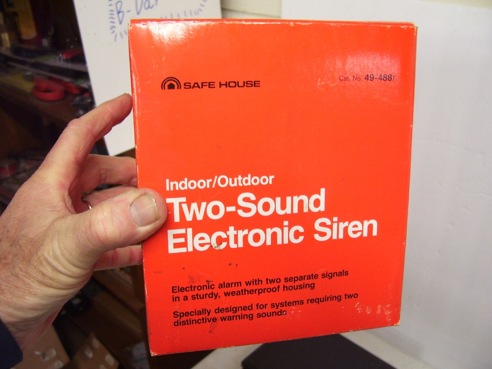 Radio Shack Safe House 49-488F Two Sound Electronic Siren Alarm Horn