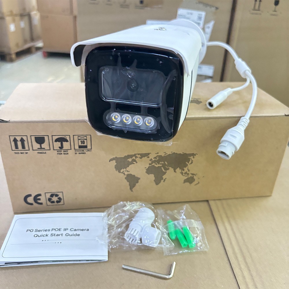 VIKYLIN Full Color 8CH 8POE NVR 8MP 4K IP CAMERA CCTV Outdoor Bullet System Lot
