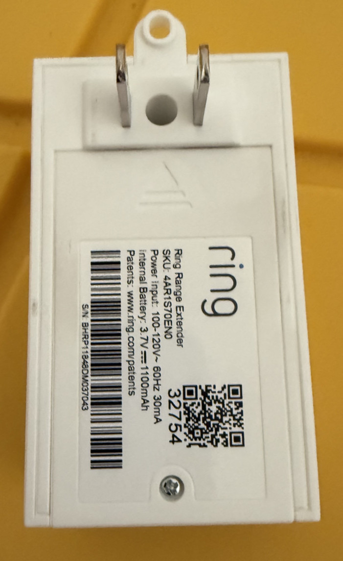 Ring Security Alarm Network Range Extender 4AR1S70EN0 USED