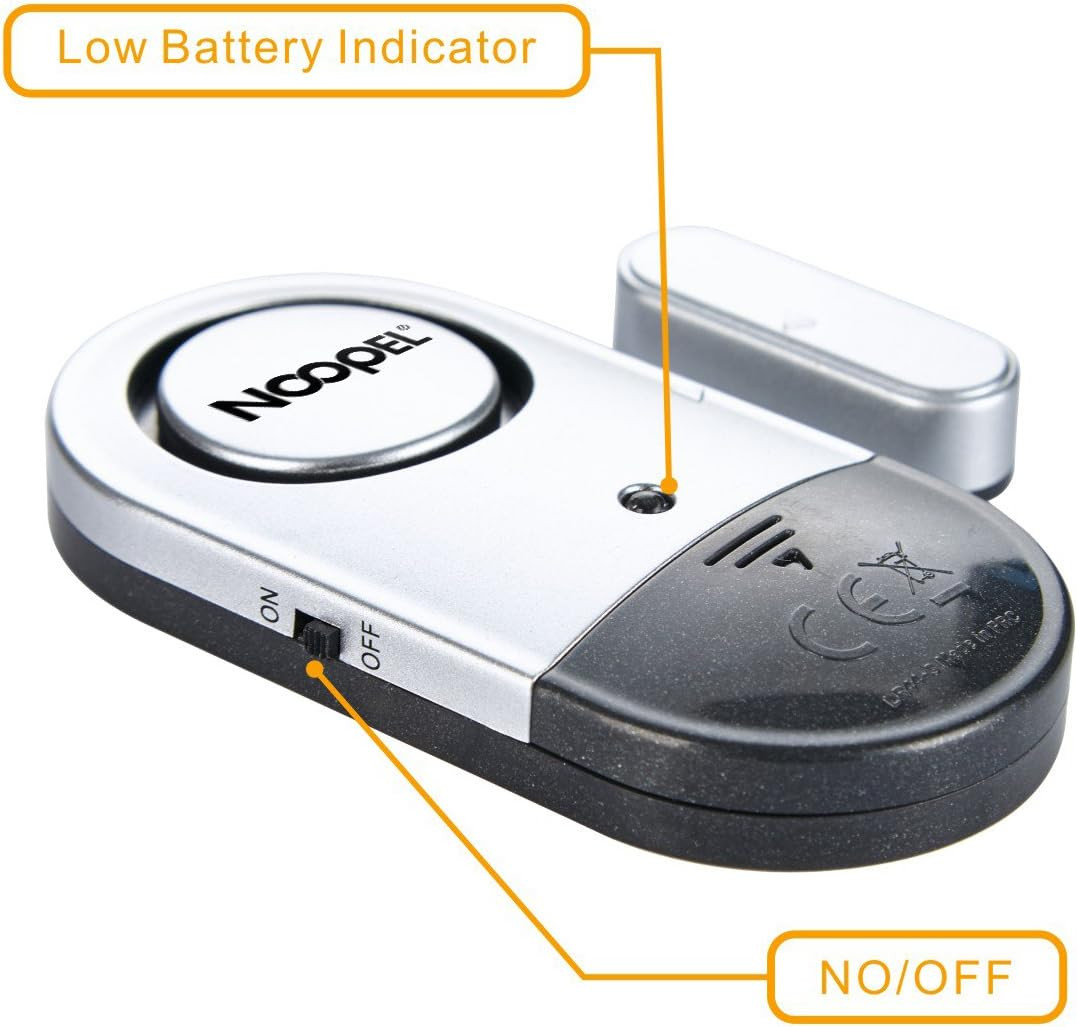 Door Alarms When Opened, 4 Pack 120DB Loud Pool Alarms for Doors, Window Alarm