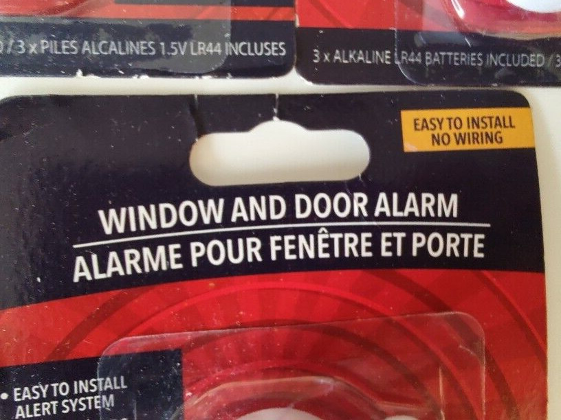 New Lot Of 3 Window And Door Alarm Easy To Install Alert System Piercing Sound