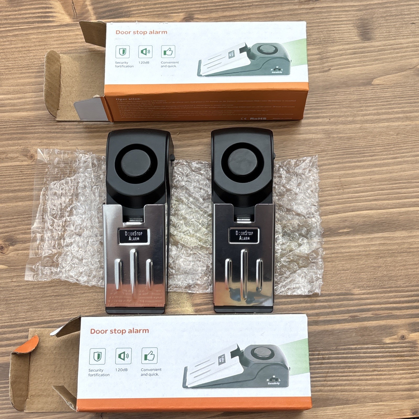 Set Of 2 Door Stop Alarm NEW
