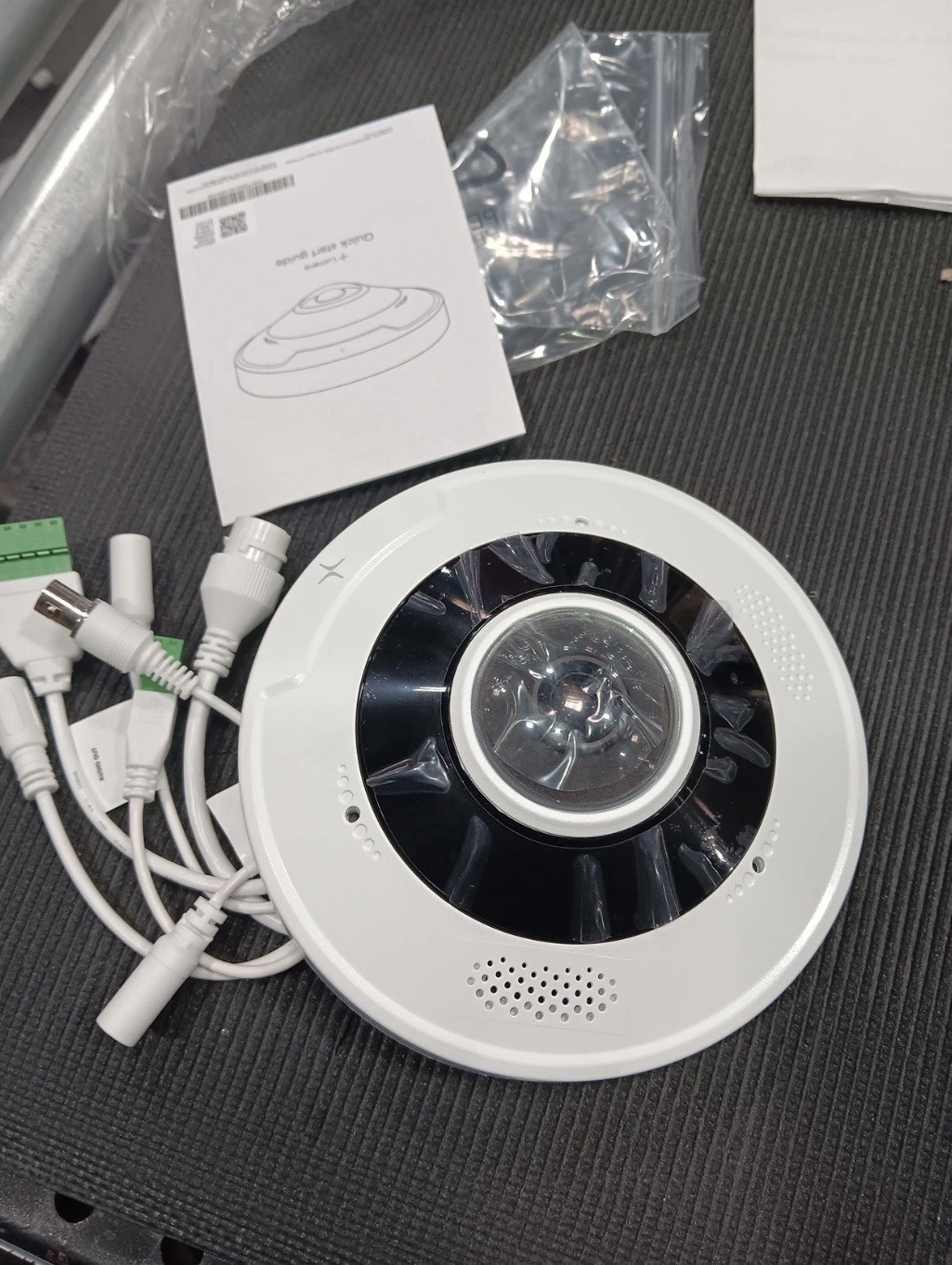 Lumana LUM-REC-F1200 12MP Fisheye IP PoE Camera Open Box Untested
