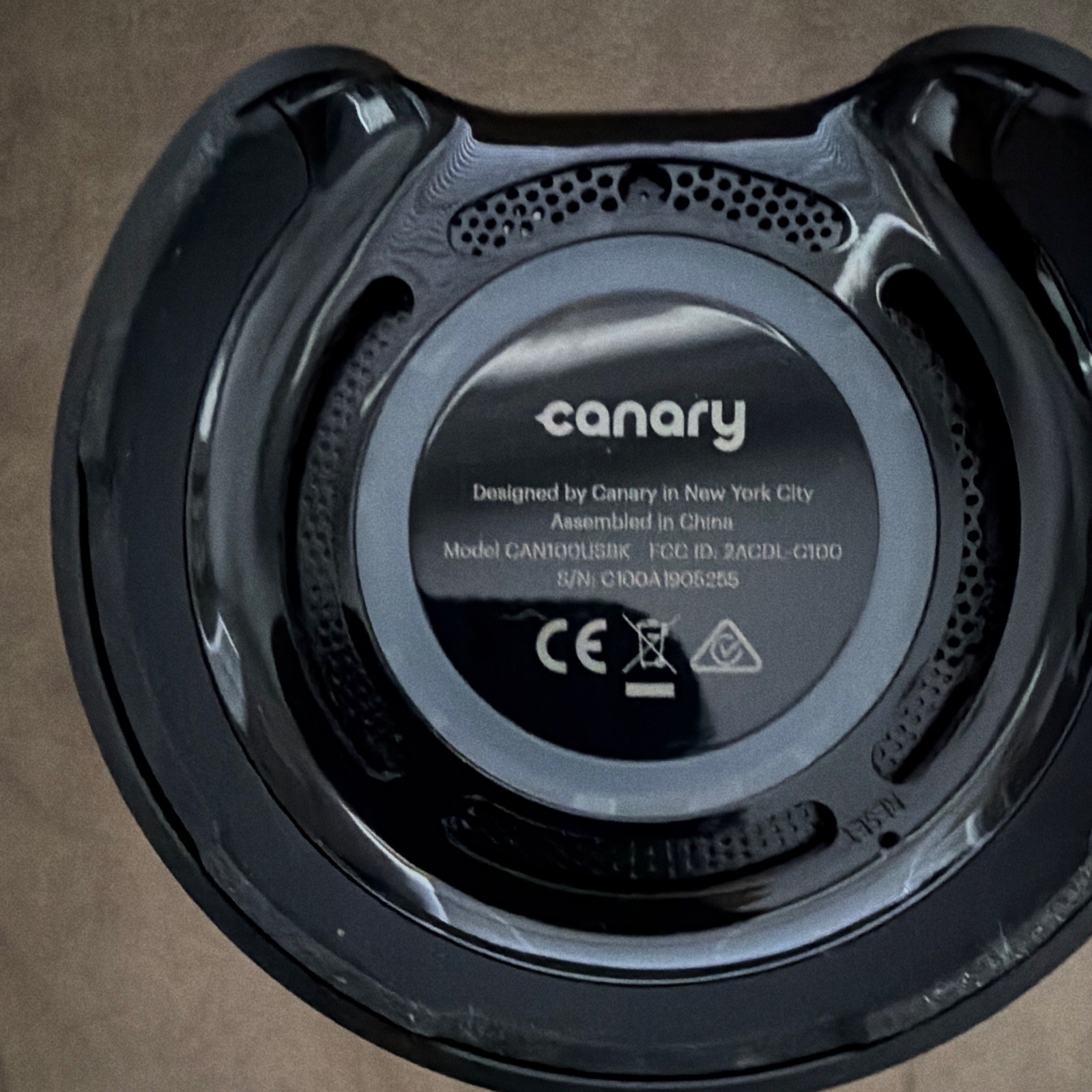 Canary CAN100USBLK Indoor Wired Wi-Fi 1080p Night Vision Camera Black
