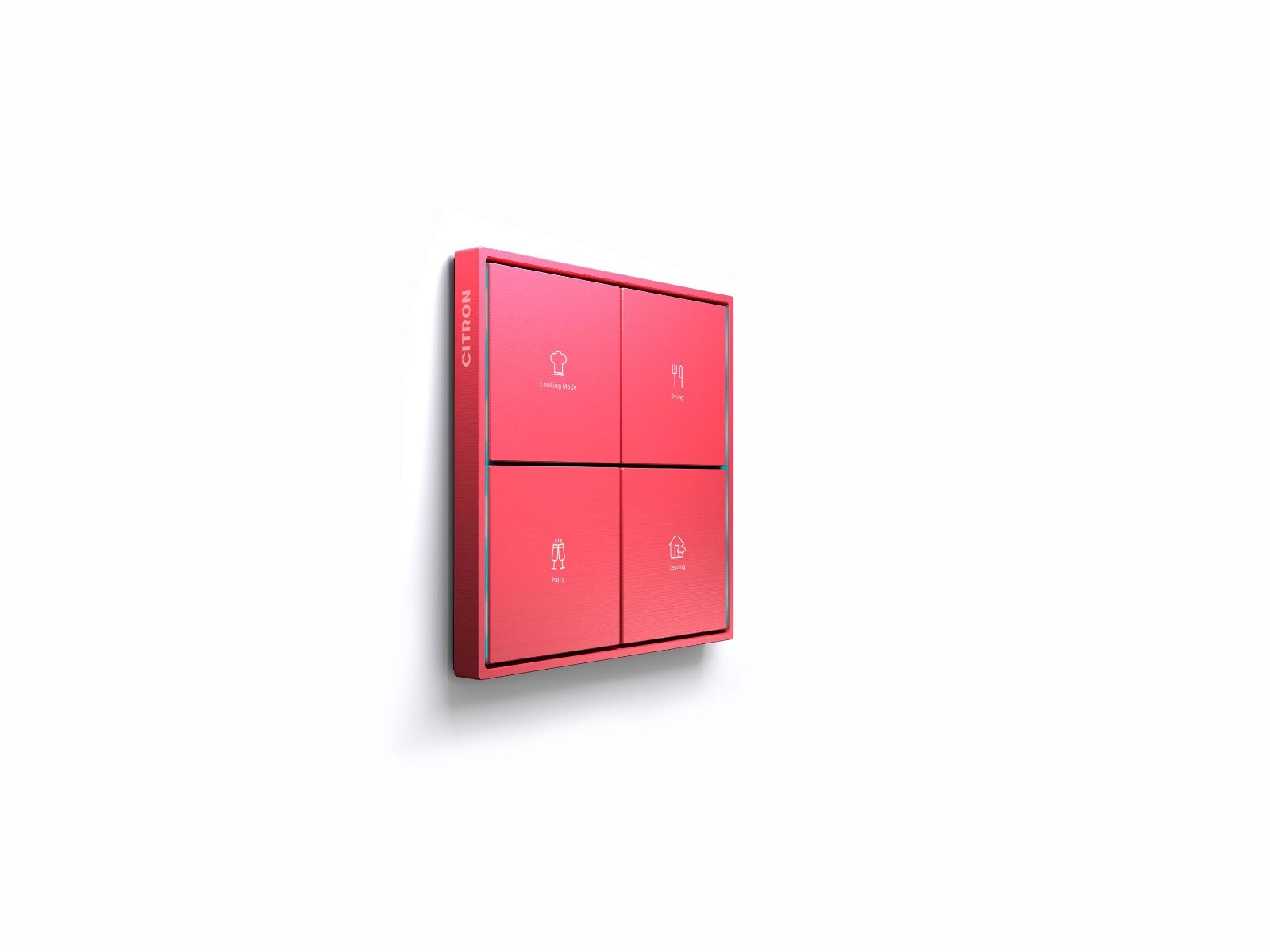 KNX KEYPAD 8 BUTTONS CITRON SQUARE OR RECTANGULAR LUXURY