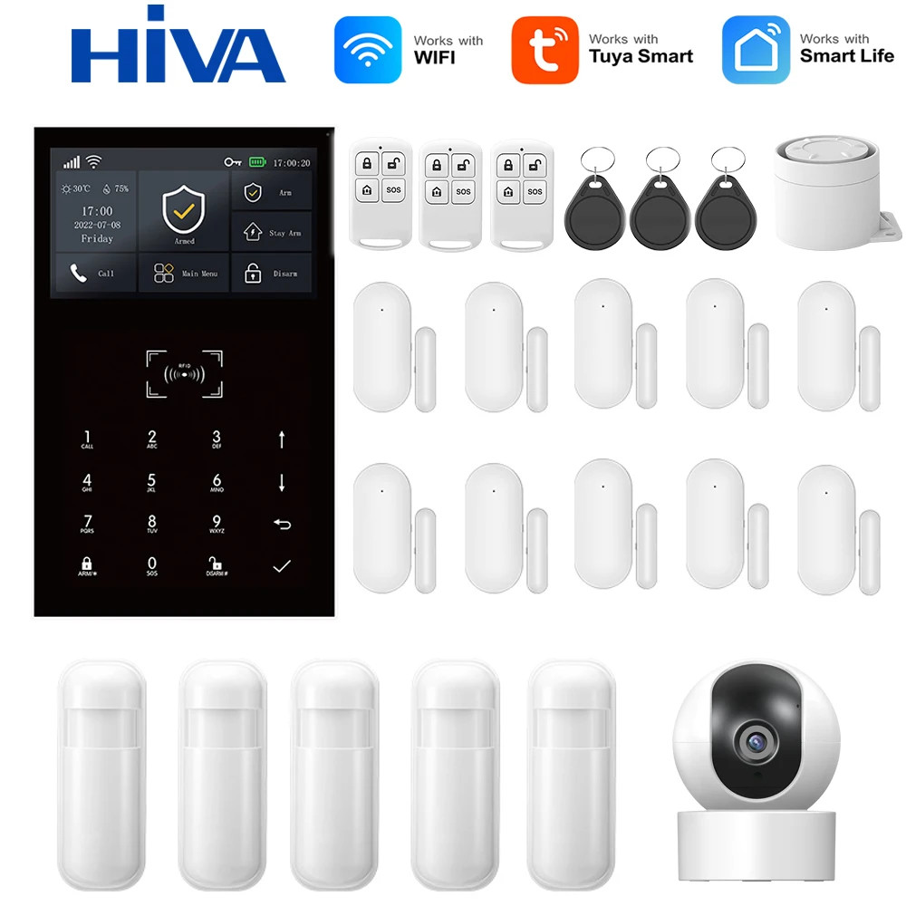 4G Wifi Wireless Alarm System Tuya Smart Home Child Safety Home Anti-Theft Syste
