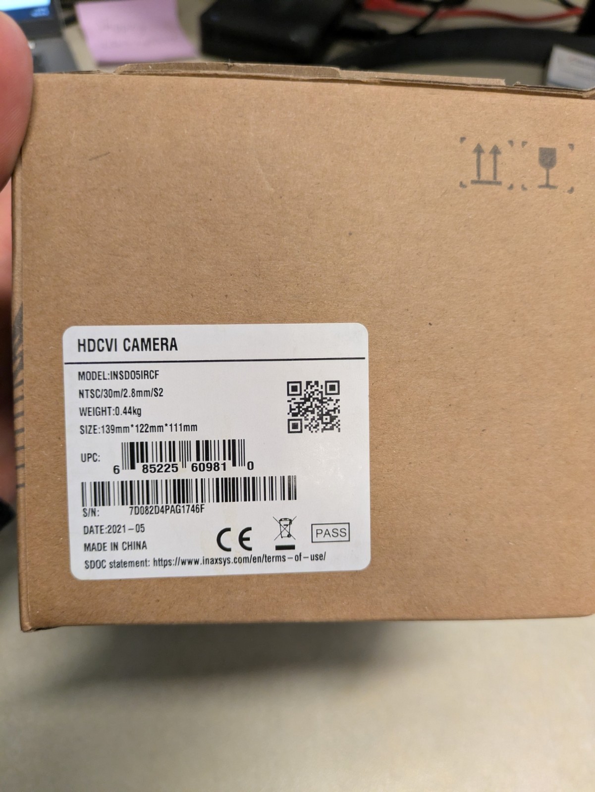 Inaxsys 5MP HDCVI Fixed Dome Camera INSD05IRCF