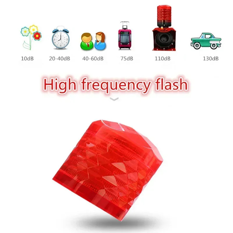 SF-513 12V 24V 220V Industrial Horn Siren Emergency Sound Light Alarm Red LED Fl