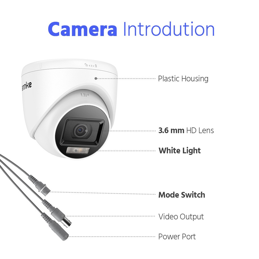 ANNKE 3K Lite 32CH DVR 1080P Color Security Camera System Human Detection CCTV
