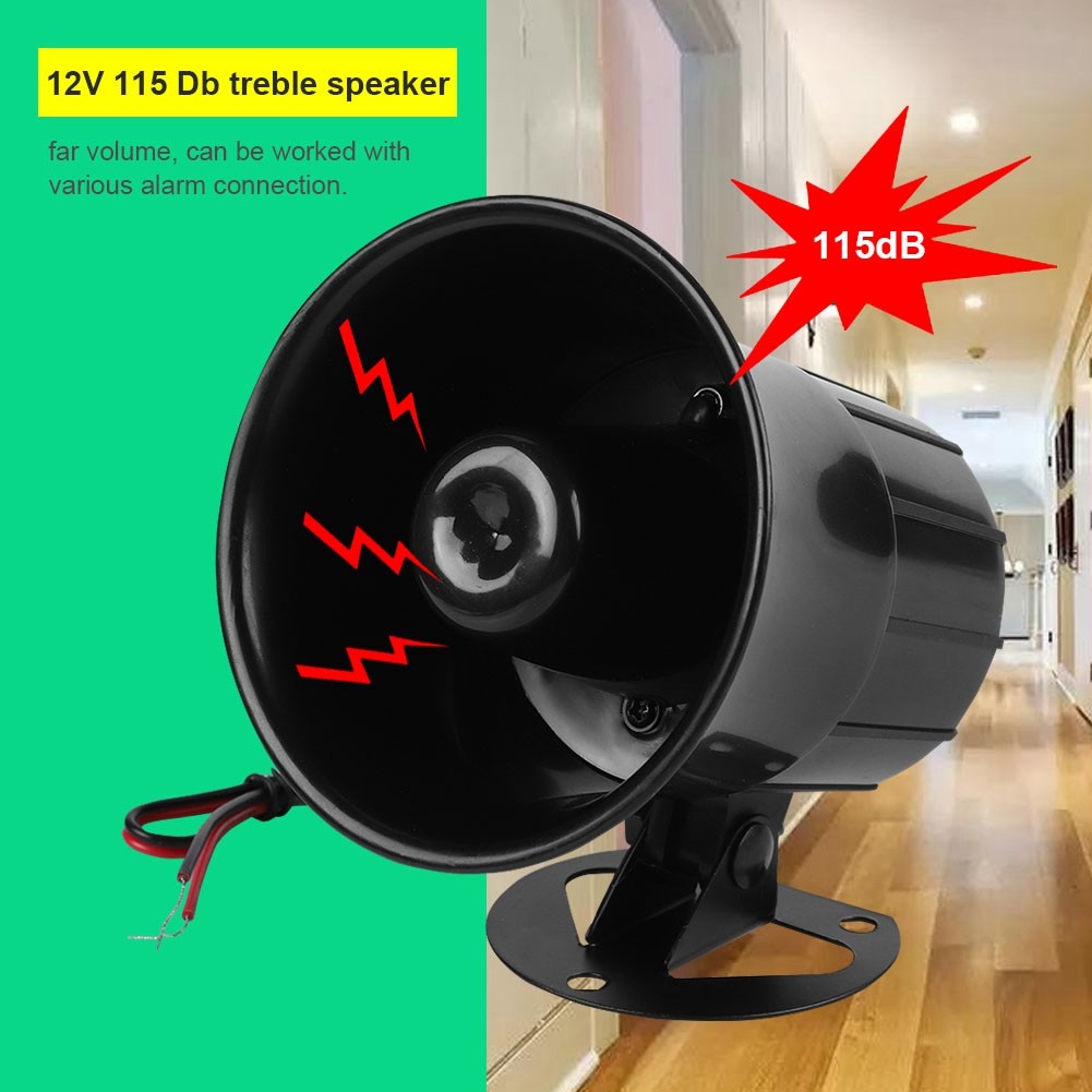 Wired Alarm Siren Horn Outdoor Home Security Protection System 12V DC New