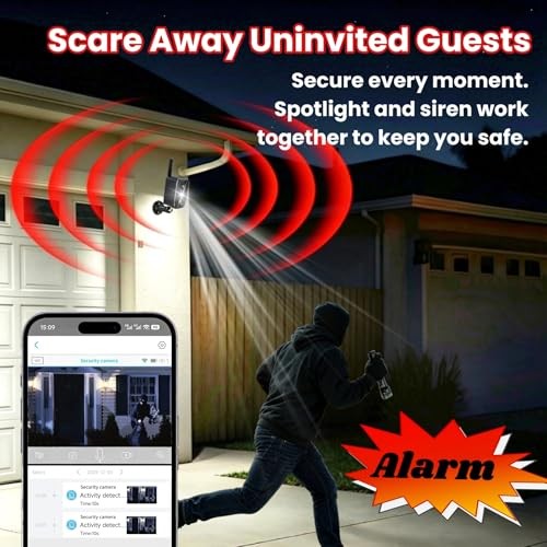 No WiFi Security Camera Wireless Outdoor, 4G LTE Cellular Solar Camera Battery