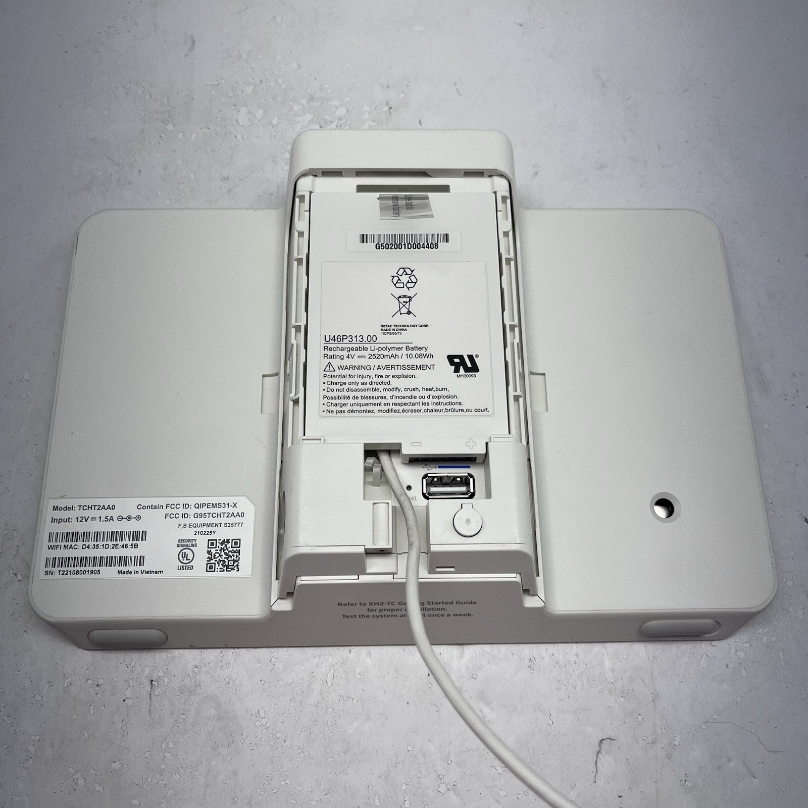 Comcast Xfinity XH1-TC Security Touchscreen Control Panel TCHT2AA0 Sold As Is C4