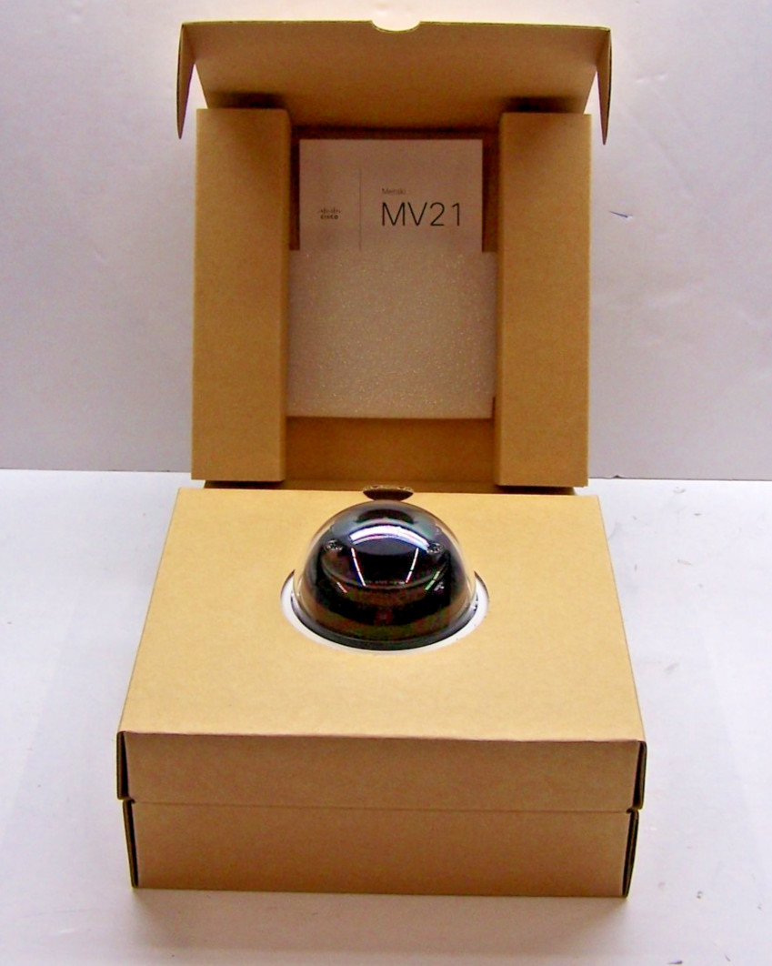 Cisco Meraki MV21-HW Cloud Managed Indoor Security Camera NEW, Original Open Box