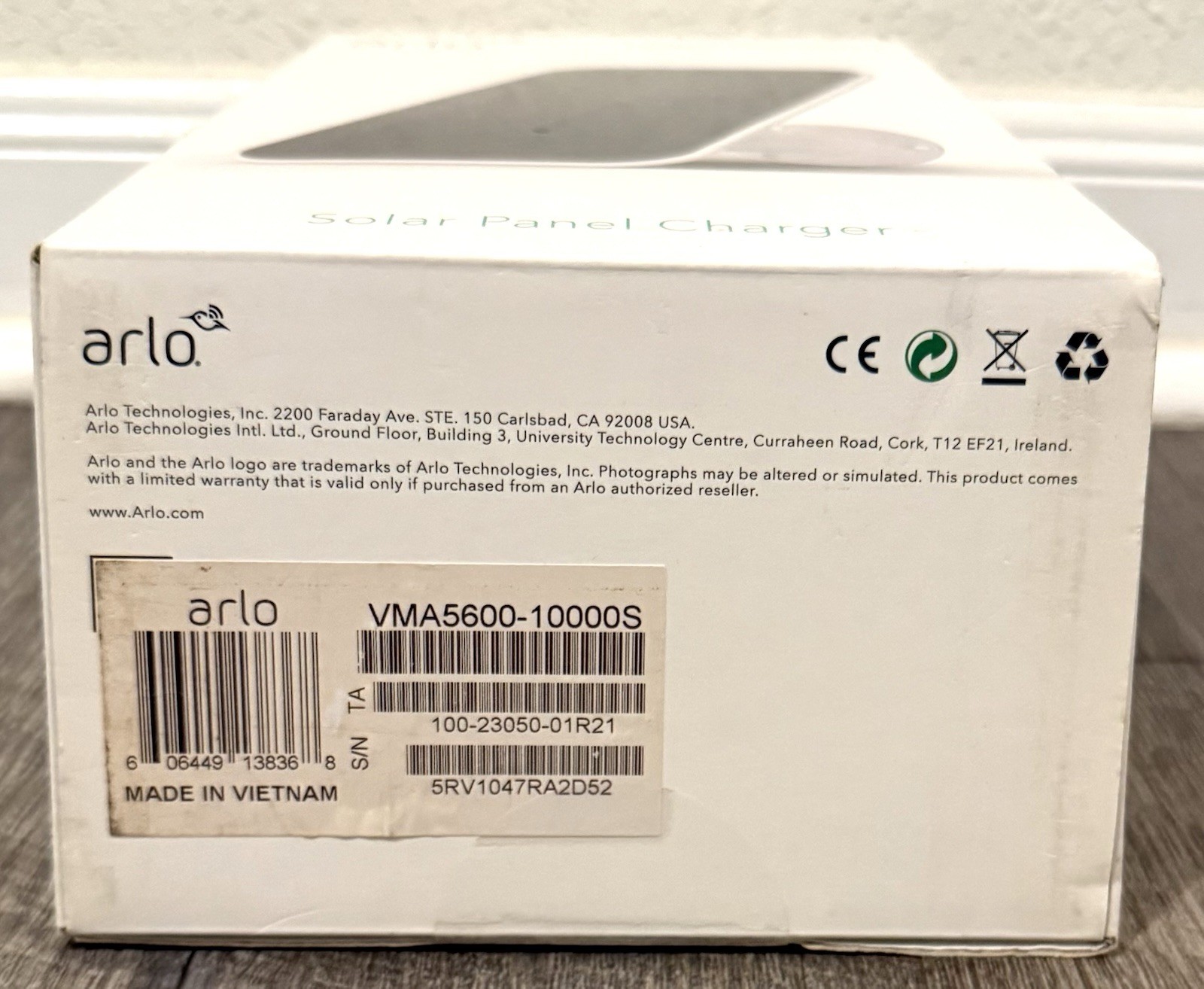 Arlo Solar Panel Charger VMA5600-10000S For Arlo Ultra & Arlo Pro 3 Cameras